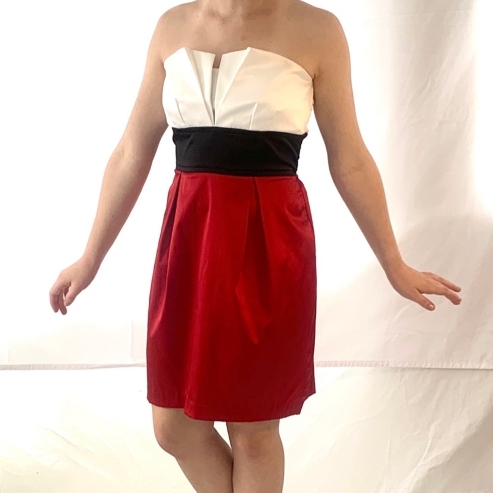 Red, white and black Jump brand dress. Size XS/4 (?)